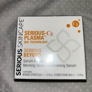 SERIOUS SKINCARE C3 PLASMA SERIOUS BEYOND MORNING & EVENING SERUMS (Sealed/NIB)